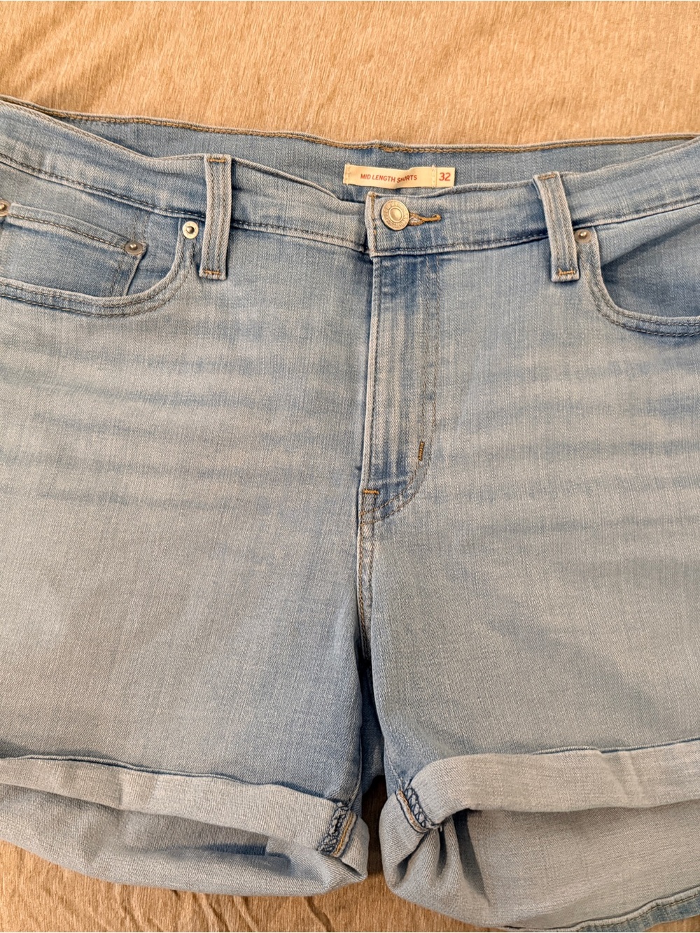 Levi's Light Blue Women's Boyfriend Denim Shorts